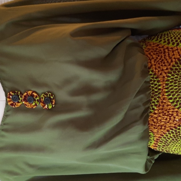 Handmade African print Blouse S/M - Picture 2 of 5